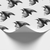Gothische Vampirfledermäuse Geschenkpapier (Ecke)