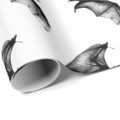 Gothische Vampirfledermäuse Geschenkpapier (Rolleneckpunkt)