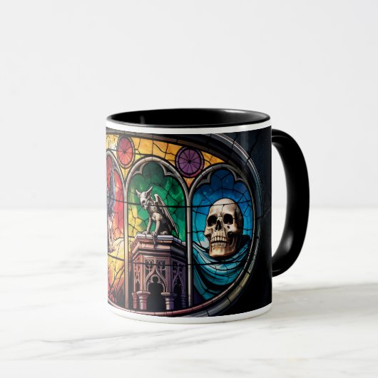 Gothische Wächter des Tores Tasse (VorderseiteRechts)