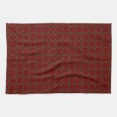 Gothische Weihnachtsfeier Custom Gemustert Geschirrtuch (Horizontal)