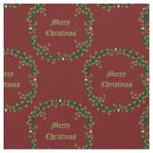 Gothische Weihnachtsfeier Custom Gemustert Stoff (Nahaufnahme)