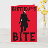 GOTHISCHE ZWISCHENGEBURTSTAGSKARTEN KARTE (Gelbe Blume)