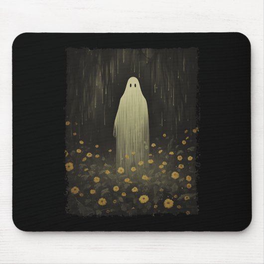 Gothischer Blumengast im Wald Halloween Spooky Mousepad (Vorne)