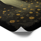 Gothischer Blumengast im Wald Halloween Spooky Poster (Ecke)