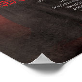 Gothischer Dracula Graf Vlad Horrorposter Poster (Ecke)