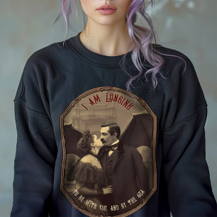 Gothischer Dracula Viktorianischer Vampir Kuss Vin Sweatshirt