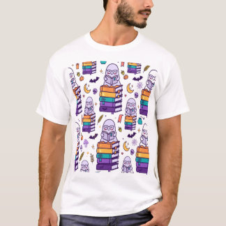 Gothischer dunkler floraler Monogramm-Kranz T-Shirt