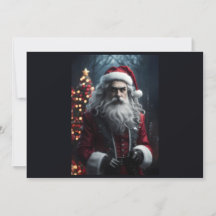 Gothischer dunkler Weihnachtsmann alternativer Wei