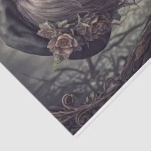 Gothischer Engel: Andymik - Decoupage - Seidenpapier (Detail)