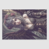 Gothischer Engel: Chantal - Decoupage - Seidenpapier (Vorderseite)