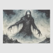 Gothischer Engel des Todes, der Soule erntet Seidenpapier (Vorderseite)