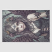 Gothischer Engel: Lily - Decoupage - Seidenpapier (Vorderseite)