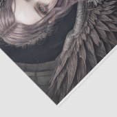 Gothischer Engel: Sophia - Decoupage - Seidenpapier (Detail)