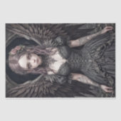 Gothischer Engel: Sophia - Decoupage - Seidenpapier (Vorderseite)