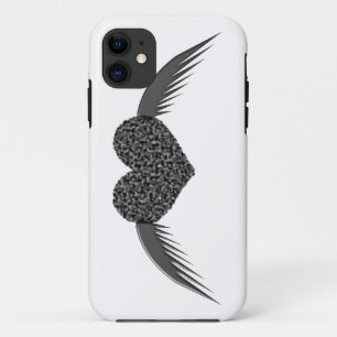 Gothischer geflügelter Liebesherz Case-Mate iPhone Hülle
