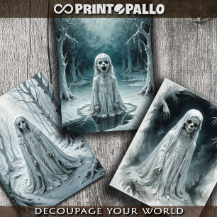 Gothischer Geist eines Kindes, der in unsere Welt Geschenkpapier Set