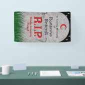 Gothischer Grabstein zur ersten Periode RIP Banner (Messe)