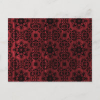 Gothischer Grauer, rot-schwarzer Mandala