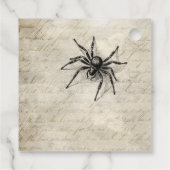 Gothischer Halloween-Schädelwolf Geschenkanhänger (Rückseite)