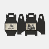 Gothischer Halloween-Schädelwolf Geschenkschachtel (Ungefaltet)