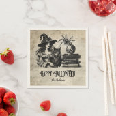 Gothischer Halloween-Schädelwolf Serviette (Beispiel)