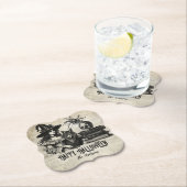 Gothischer Halloween-Schädelwolf Untersetzer (Vor Ort)