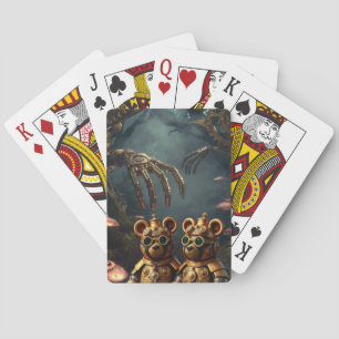 Gothischer mechanischer dunkler Wald Steampunk Gum Spielkarten