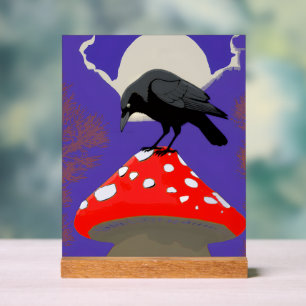 Gothischer Mystischer Rabe Acrylschild