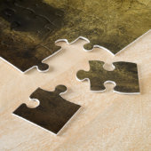 Gothischer Rabe auf Kreuz Puzzle (Seite)