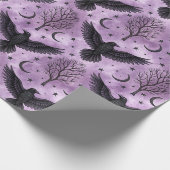 Gothischer Rabe Geschenkpapier (Ecke)