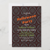 Gothischer romantischer Halloween Einladung (Vorderseite)