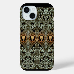 Gothischer Salbeigrüner Schmuck Mit Totenkopf Case-Mate iPhone Hülle