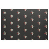 Gothischer Schädel mit Rose und Reben Stoff (Fat Quarter (45,7 x 55,9 cm))