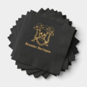 Gothischer Schädel, Schlüssel, Name der Kette Servietten Mit Folie (Insitu (Gestapelt))