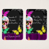 Gothischer Schädel und schwarze Gastgeschenk Hochz (Vorne & Hinten)