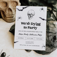 Gothischer Schädel Wir sterben an Party Halloween-