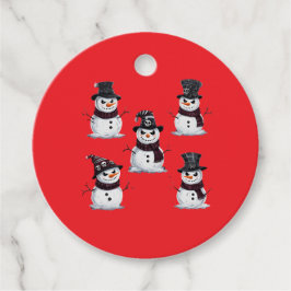 Gothischer Schneemann Geschenkanhänger