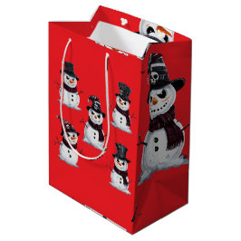 Gothischer Schneemann Mittlere Geschenktüte