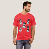 Gothischer Schneemann T-Shirt (Vorne ganz)