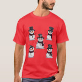 Gothischer Schneemann T-Shirt (Vorderseite)