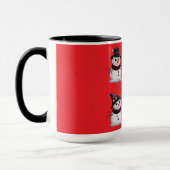 Gothischer Schneemann Tasse (Links)