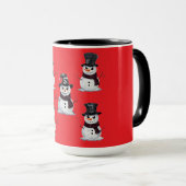 Gothischer Schneemann Tasse (VorderseiteRechts)