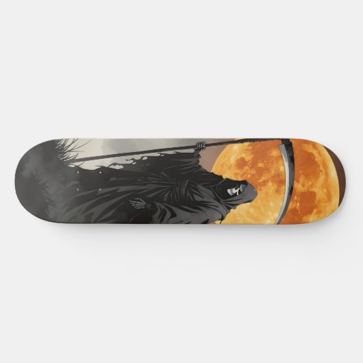 Gothischer Sensenmann Skateboard (Horizontal)