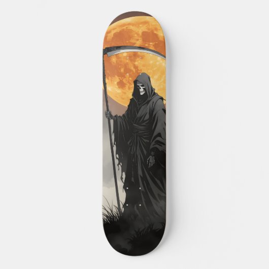 Gothischer Sensenmann Skateboard (Vorderseite)