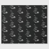 Gothischer Weihnachtsbaum Geschenkpapier (Flach)