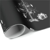 Gothischer Weihnachtsbaum Geschenkpapier (Rolleneckpunkt)
