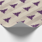 Gothischer Weihnachtsbaum Geschenkpapier (Ecke)