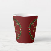 Gothischer Weihnachtskranz nach Maß Milchtasse (Vorderseite)