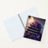 Gothisches Buch Lila Blumenmuster (Innenseite)