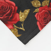 Gothisches Floral-Fleece-Decke Fleecedecke (Ecke)